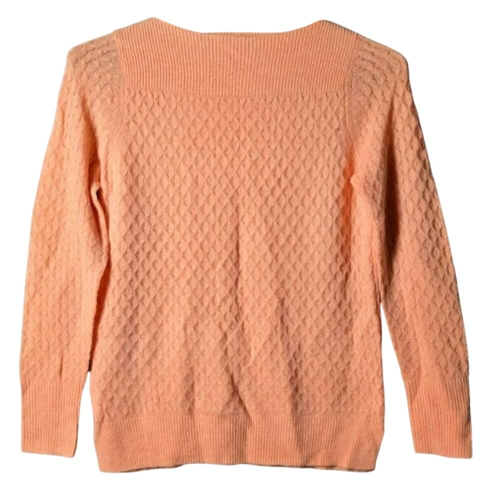 Loft Size Small Sweater Long Sleeve Boat Neck Peach